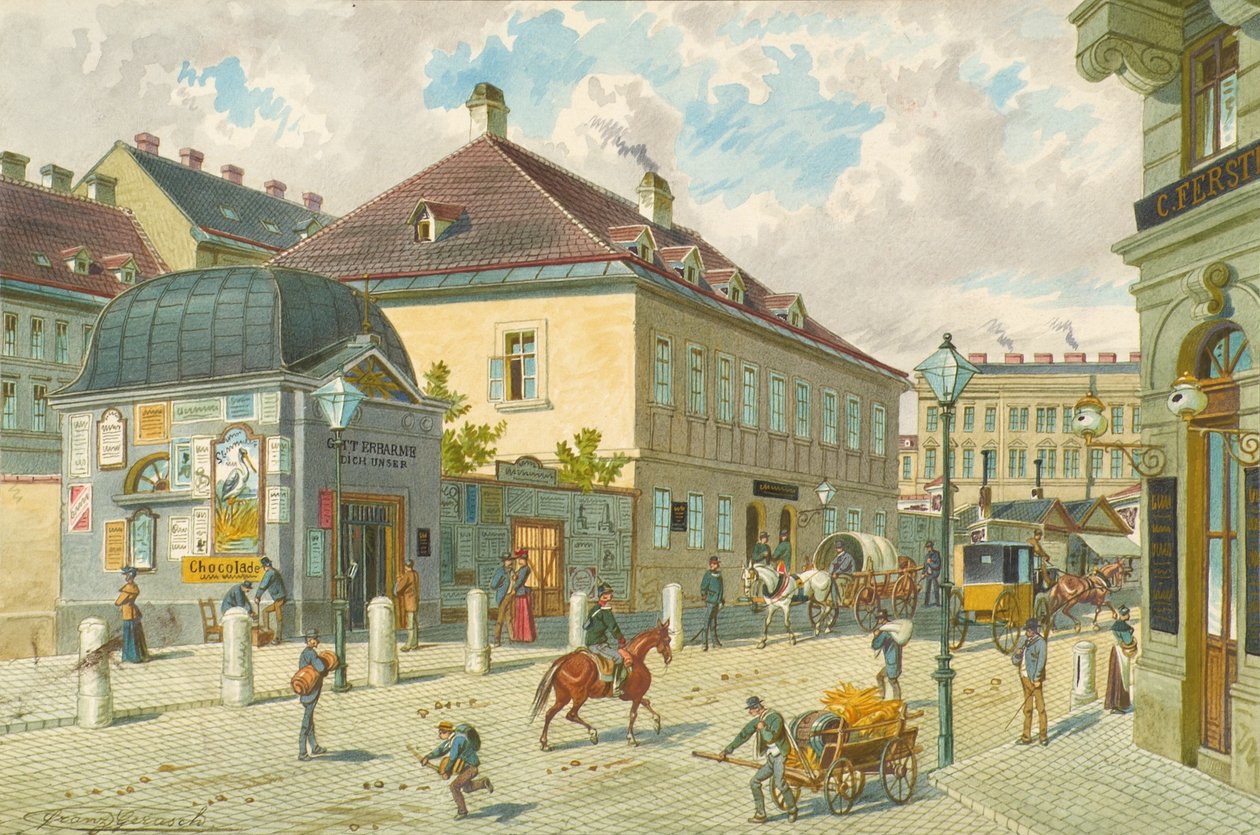 Mariahilfer-linjen i Wien av Franz Gerasch