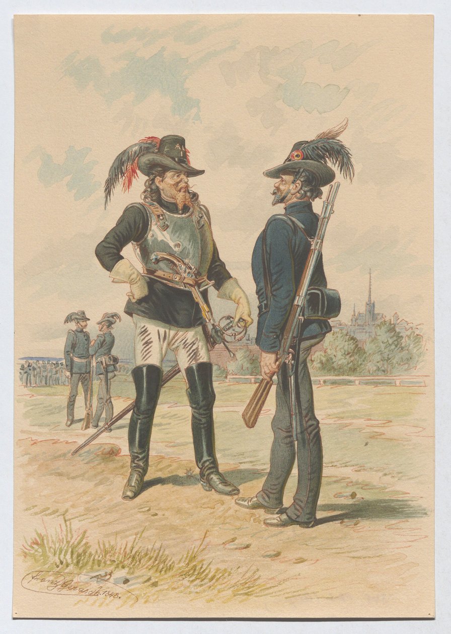 Den akademiske studentlegionen i Wien i oktober 1848 av Franz Gerasch