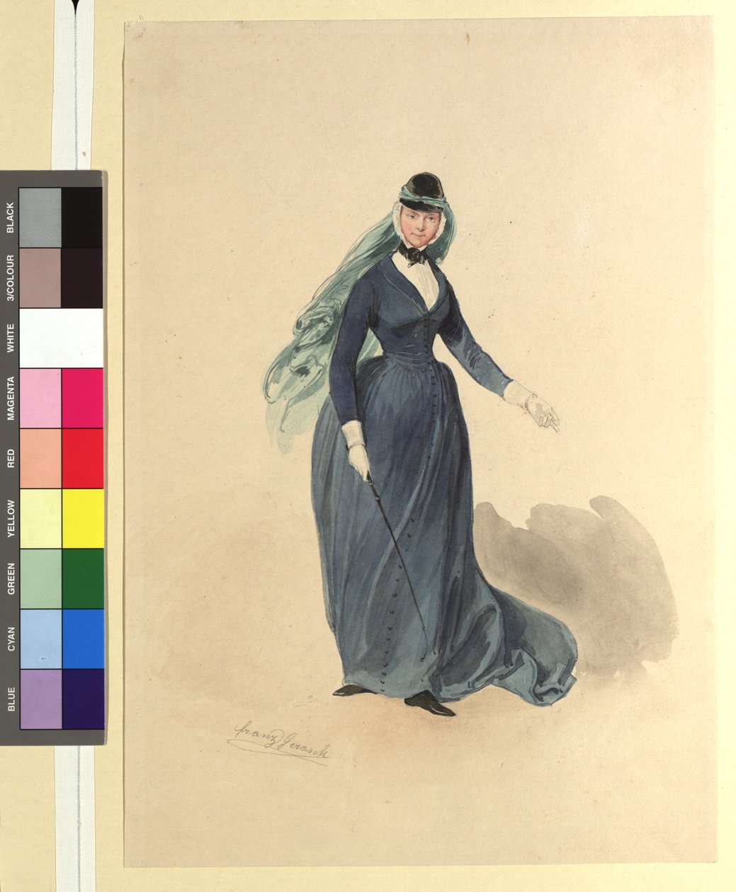 Ida Schuselka-Brüning som Lady Piron i «Maria, regimentets datter» av Franz Gerasch