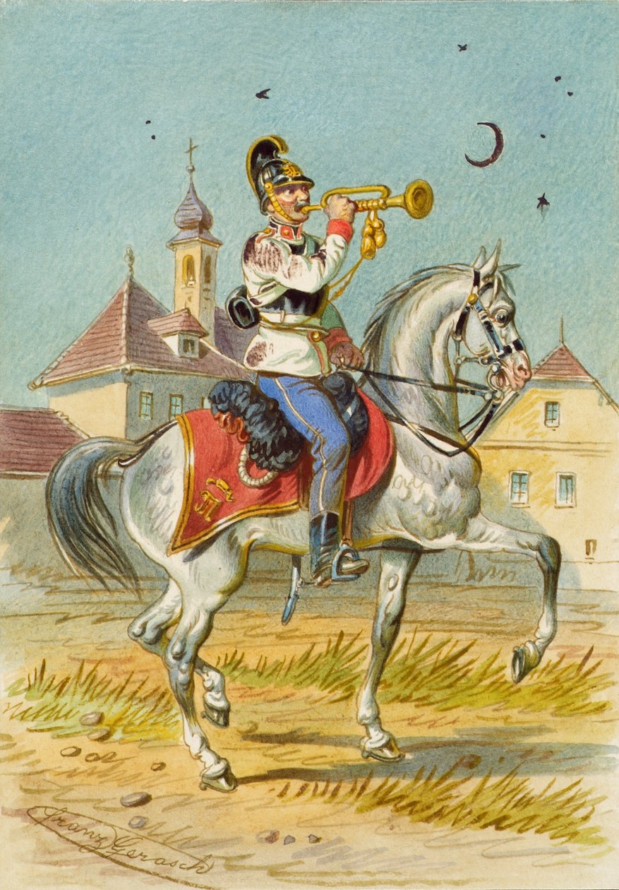 soldat til hest av Franz Gerasch