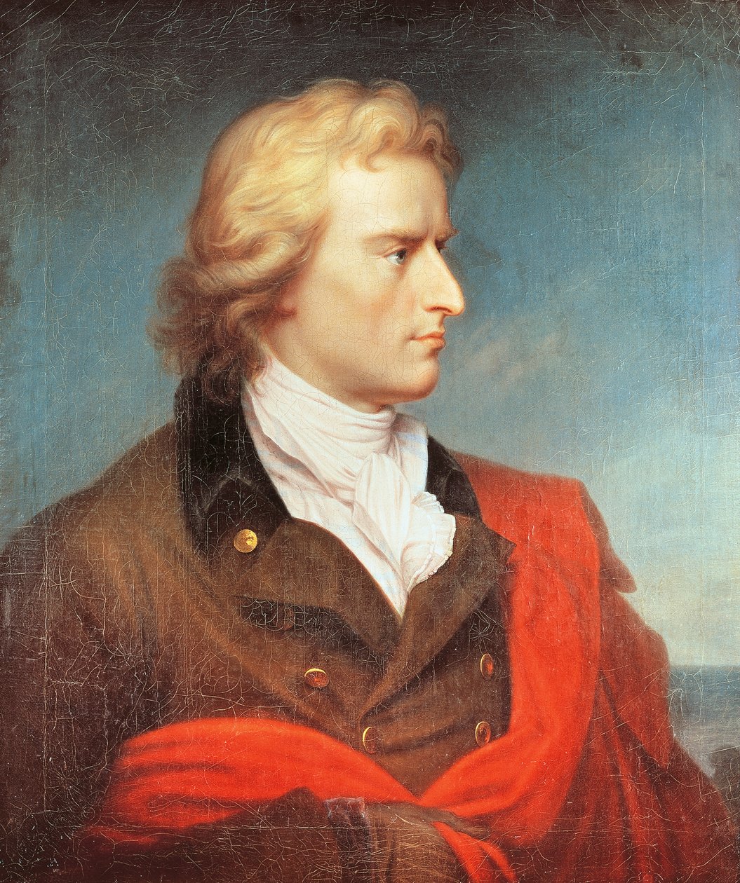 Portrett av Friedrich Schiller av Franz Gerhard von Kugelgen