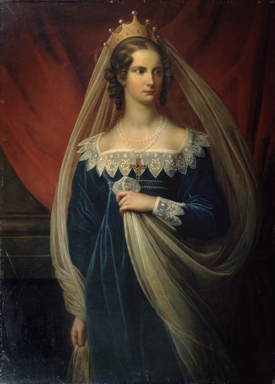 Portrett av prinsesse Charlotte av Preussen, 1817 av Franz Gerhard von Kugelgen
