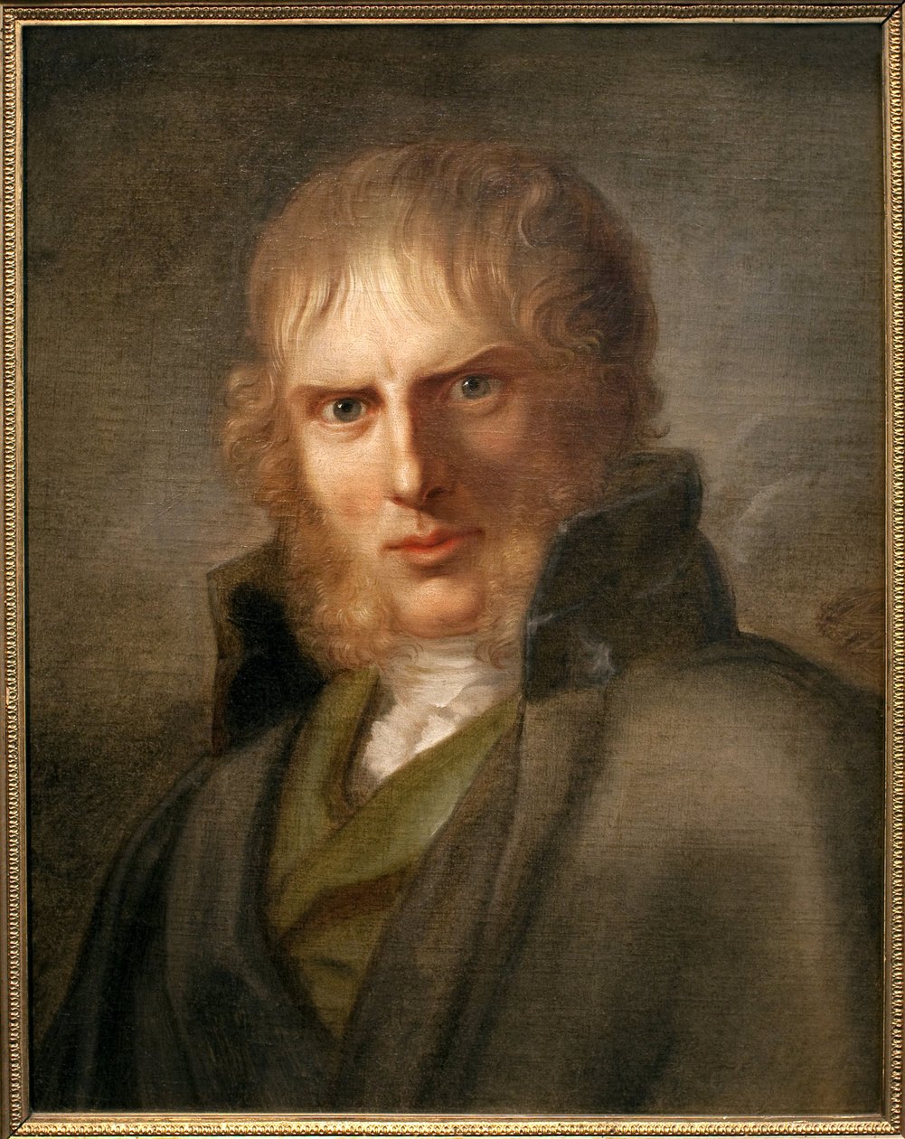 Maleren Caspar David Friedrich (1774-1840). Maleri av Gerhard von Kugelgen (1772-1820), olje på lerret, ca 1810-1820. tysk kunst av Franz Gerhard von Kugelgen