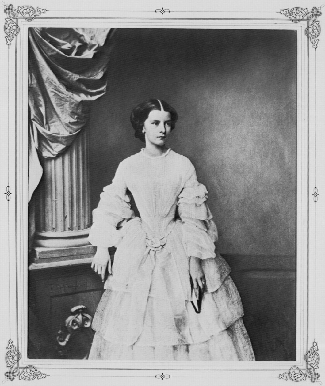 Keiserinne Elisabeth av Østerrike, 1857 av Franz Hanfstaengl