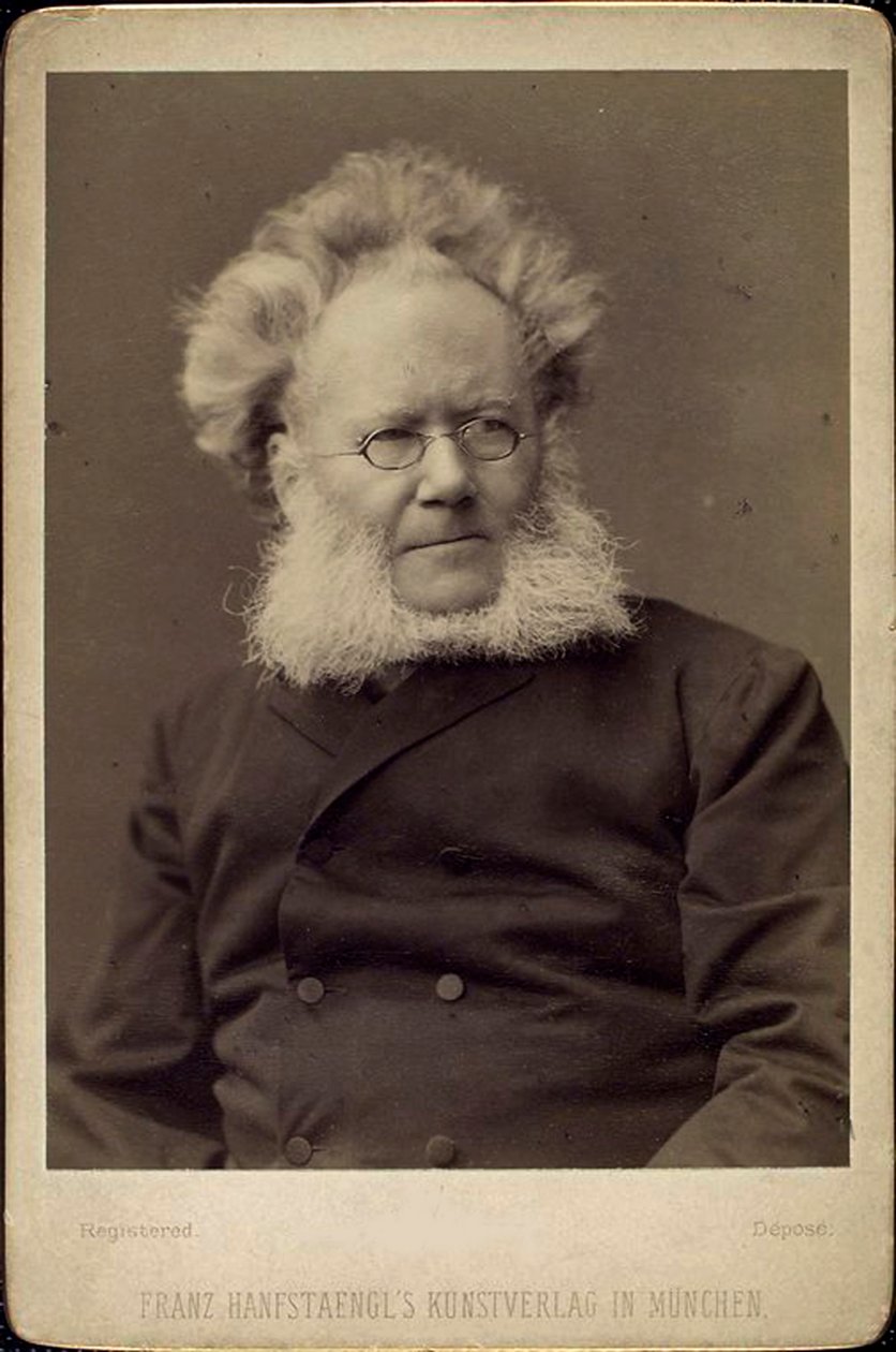 Henrik Ibsen, norsk dramatiker og poet, slutten av 1800- eller begynnelsen av 1900-tallet. av Franz Hanfstaengl
