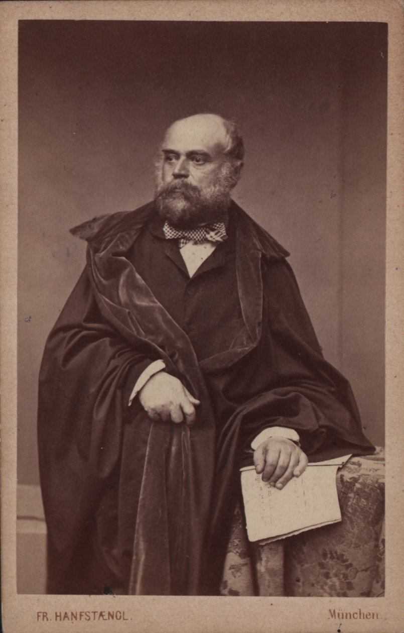 Portrett av pianist og komponist Adolph von Henselt 1814-1889, ca 1860. av Franz Hanfstaengl