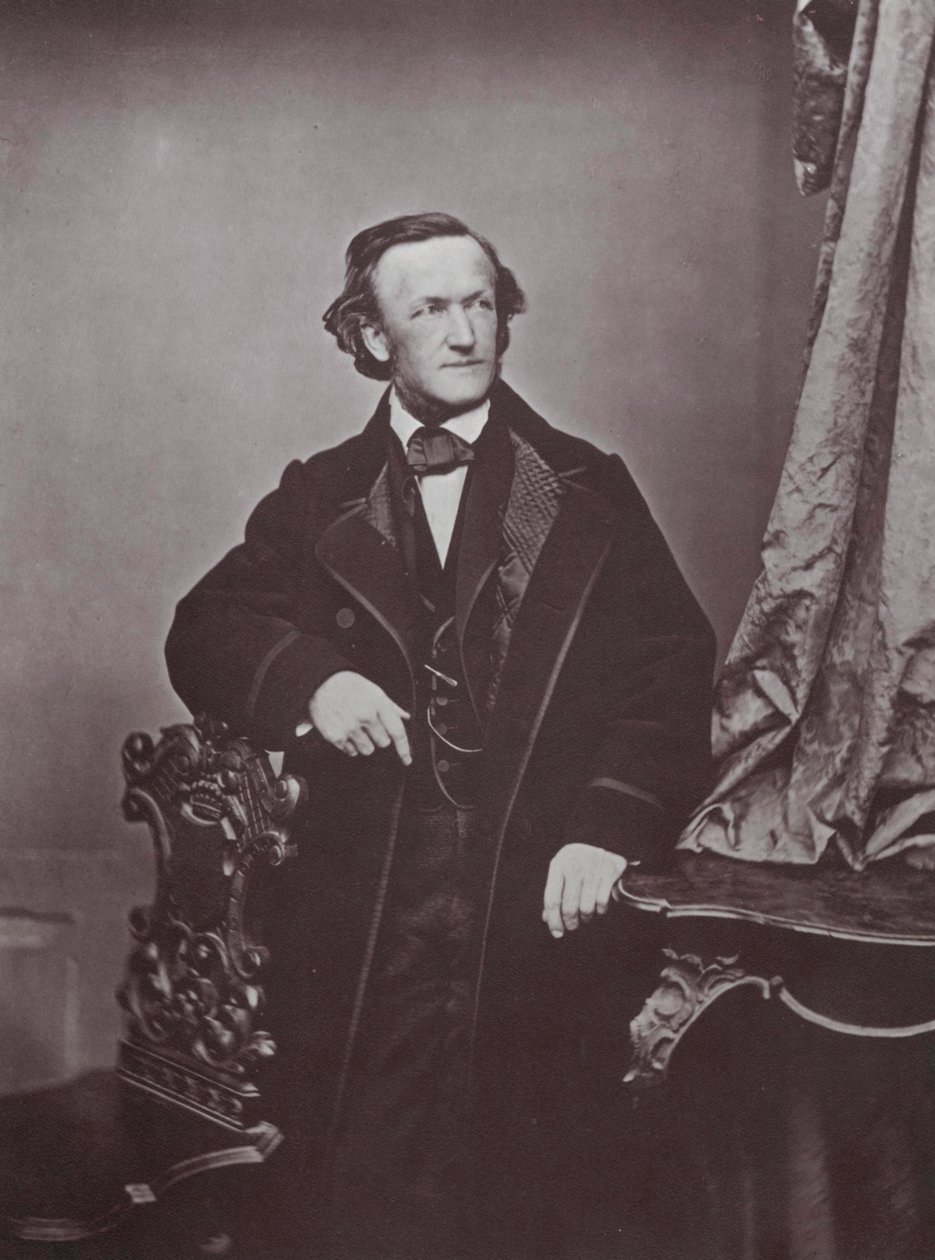 Richard Wagner , tysk komponist, 1860-tallet av Franz Hanfstaengl