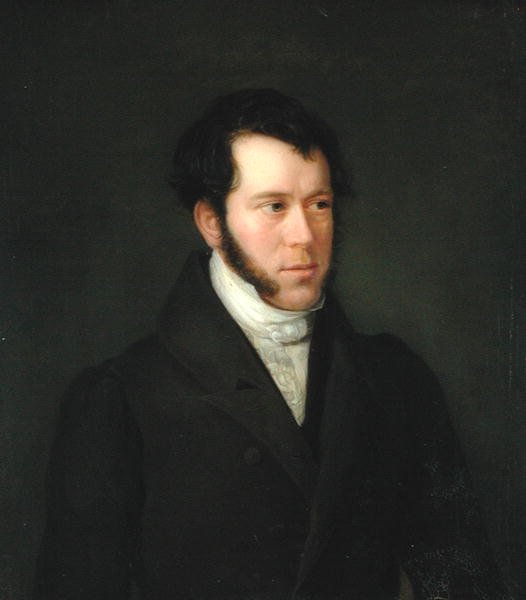 Portrett av Gunther Gensler (1803-84), 1833 av Franz Heesche