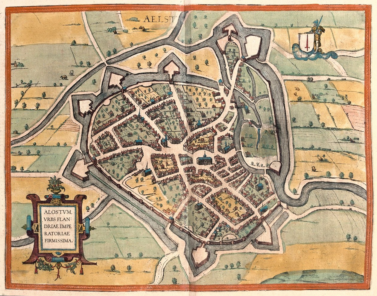 Aalst, Belgia (gravering av Franz Hogenberg