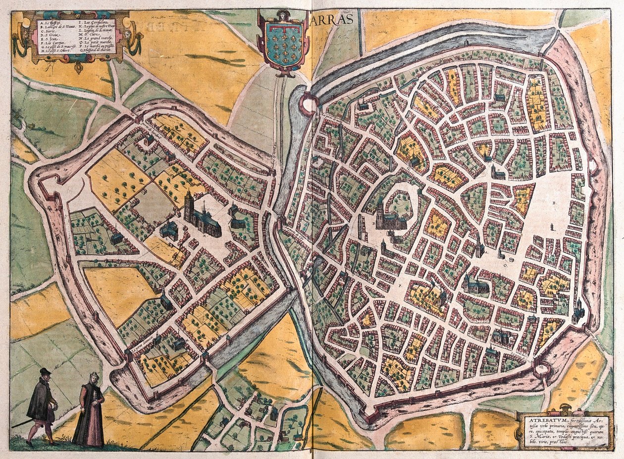 Arras - Nord-Frankrike av Franz Hogenberg