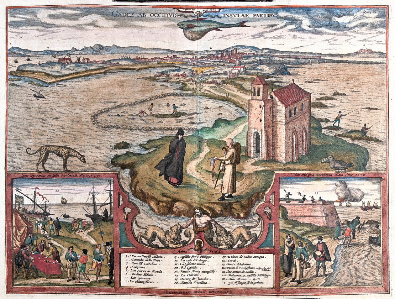 Cadizbukta, Spania av Franz Hogenberg