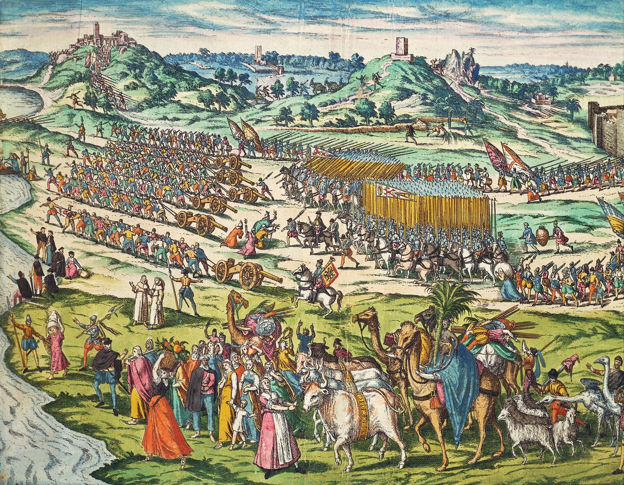 Erobringen av Tunis av Charles V av Franz Hogenberg