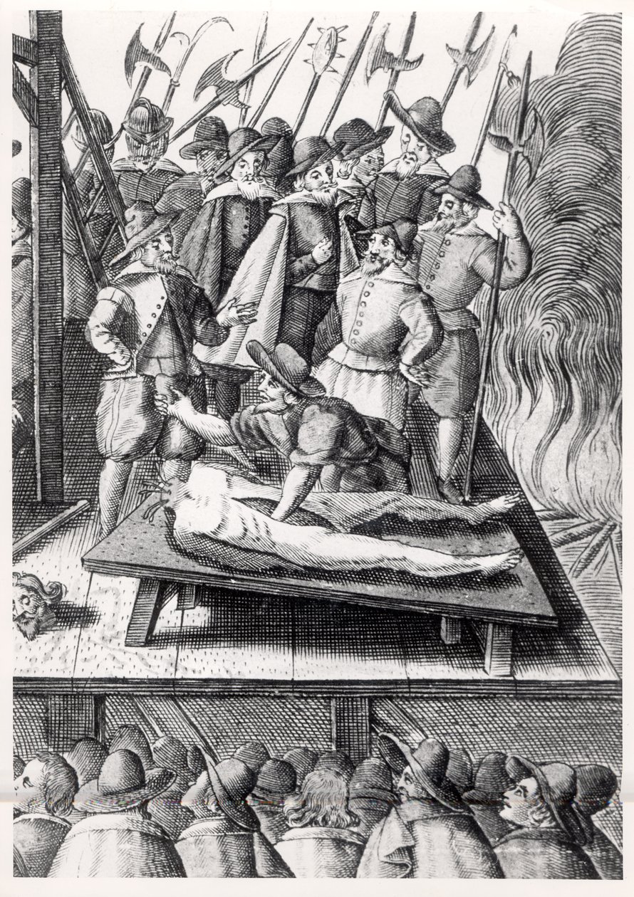 Henrettelse av katolikker i England under regjeringen til Elizabeth I (1533-1603) av Franz Hogenberg