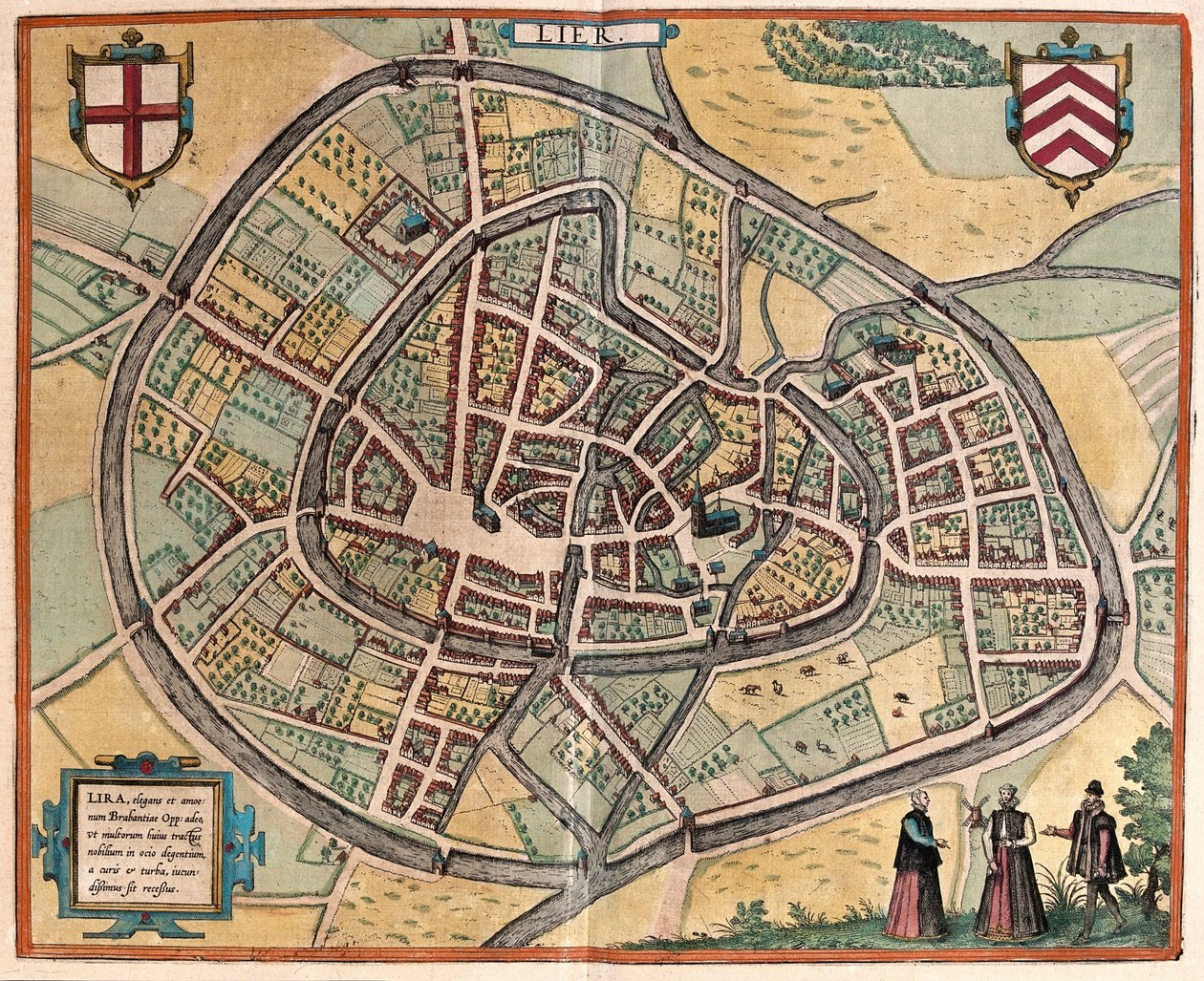 Lier, Belgia (gravering av Franz Hogenberg