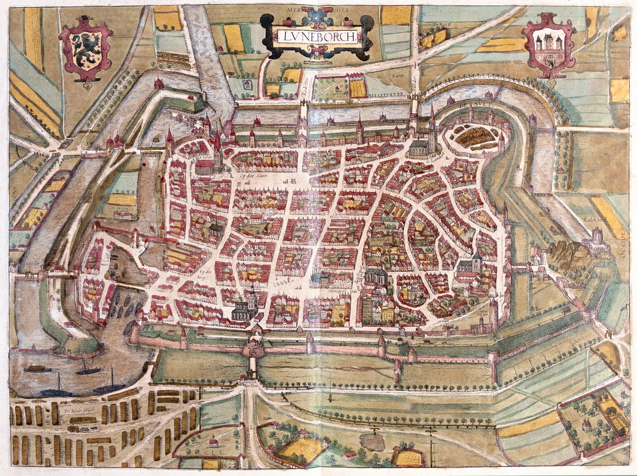 Luneborch, Tyskland (gravering av Franz Hogenberg