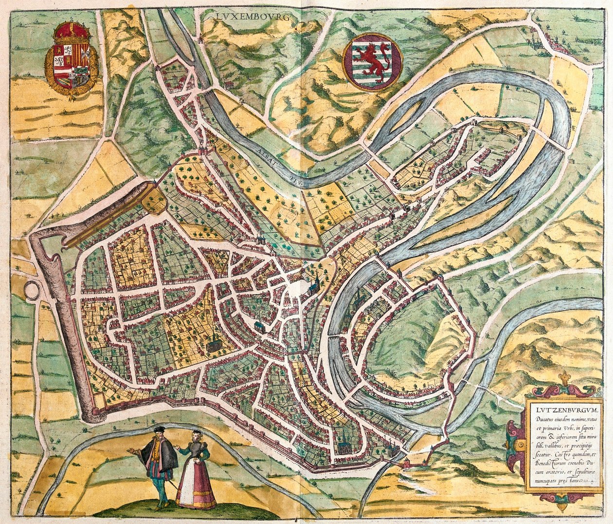 Luxembourg av Franz Hogenberg