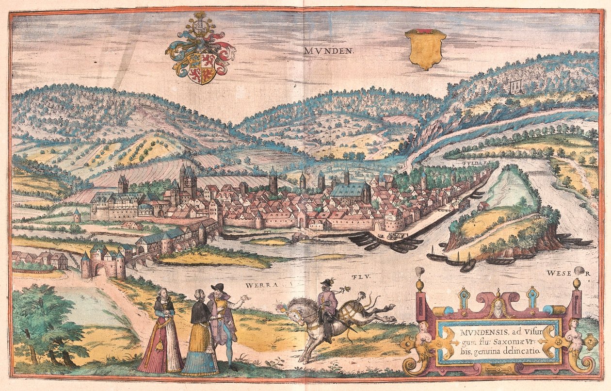 Munden, Tyskland (gravering av Franz Hogenberg