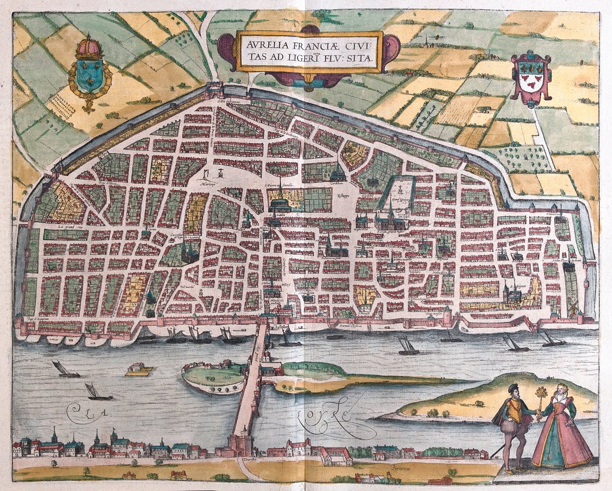 Orleans - Frankrike av Franz Hogenberg