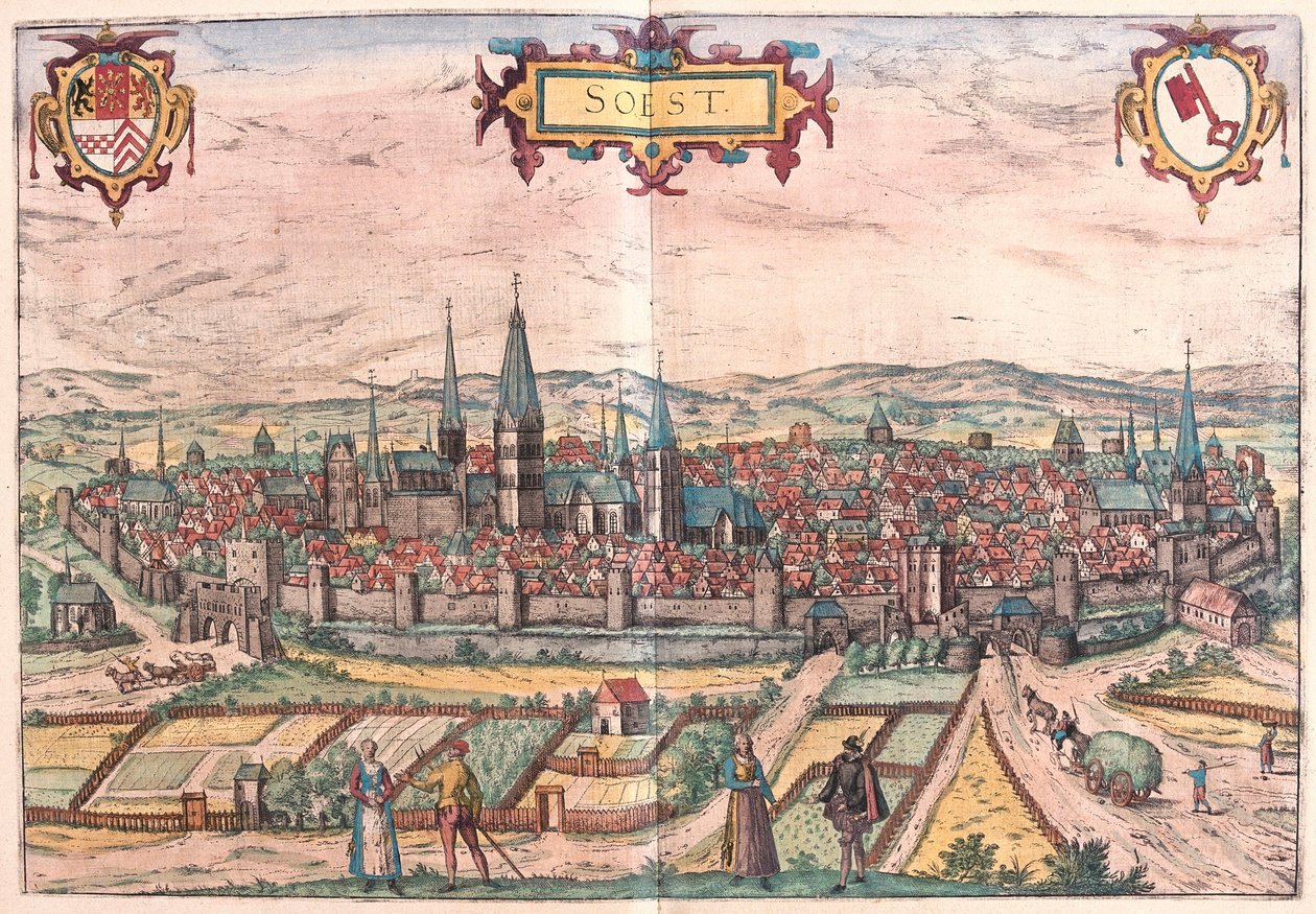 Soest, Tyskland (gravering av Franz Hogenberg