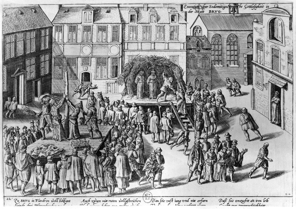 Stave ved Brugge under regjeringen til Fernando Alvarez de Toledo (1508-82) hertug av Alba av Franz Hogenberg
