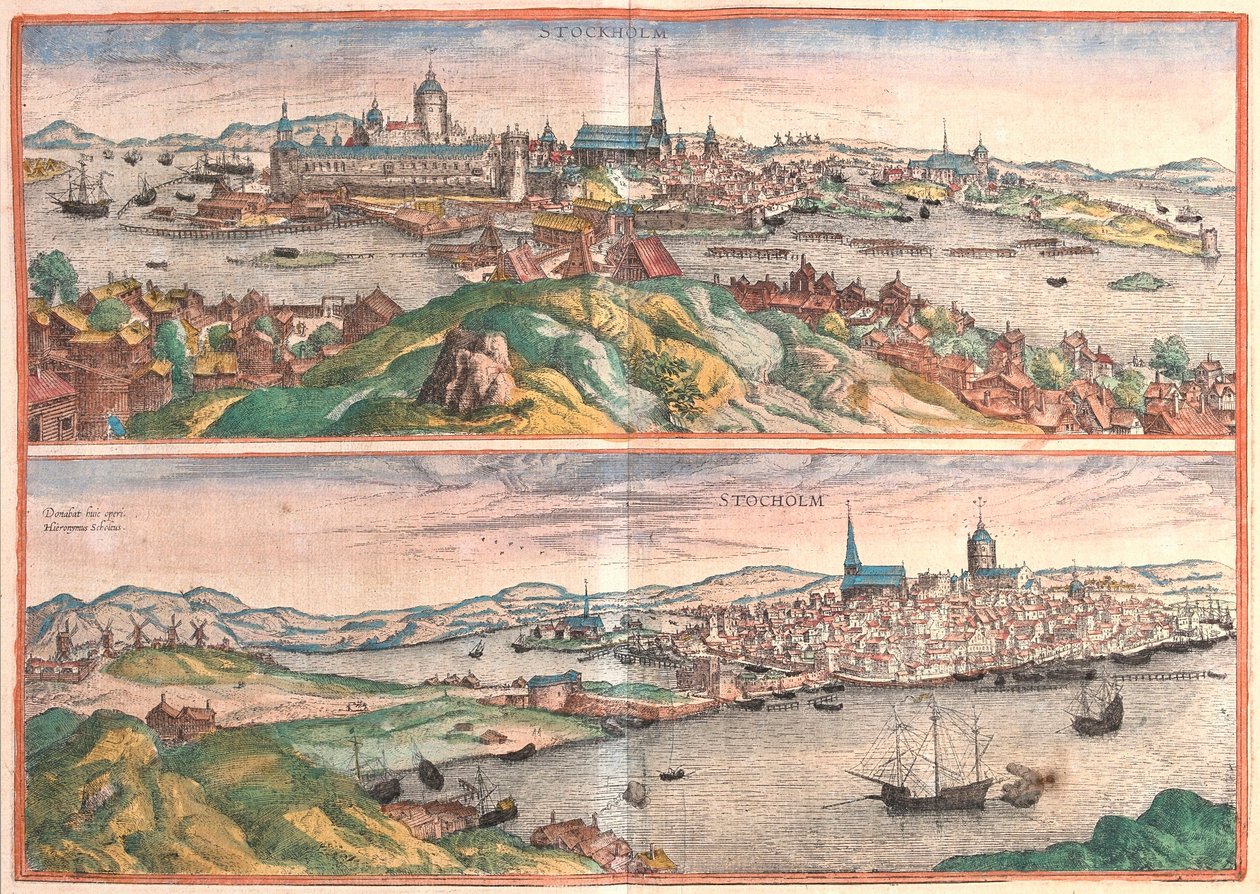 Stockholm, Sverige (gravering av Franz Hogenberg
