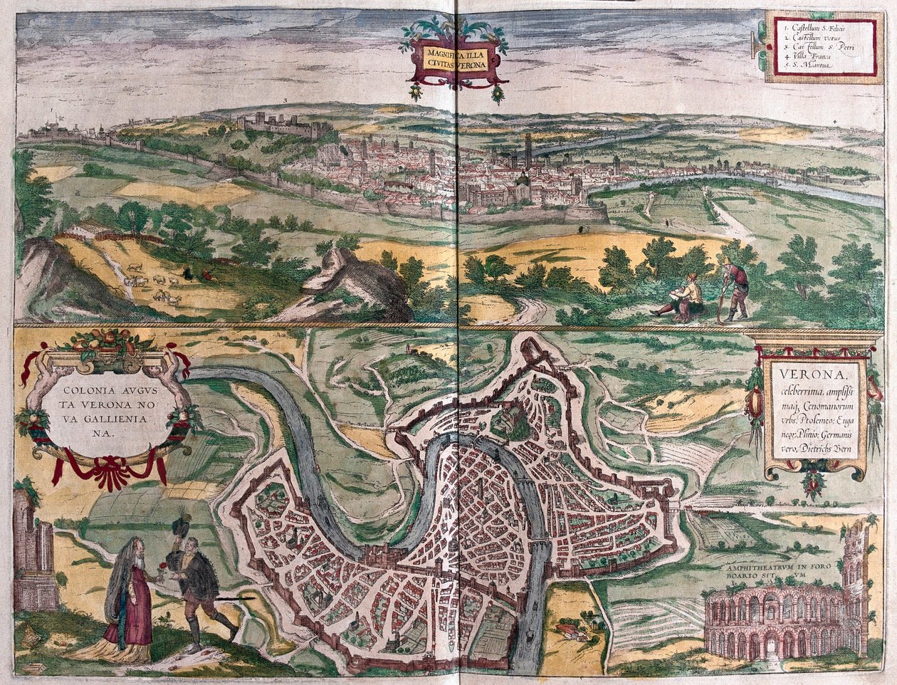 Verona, Italia av Franz Hogenberg