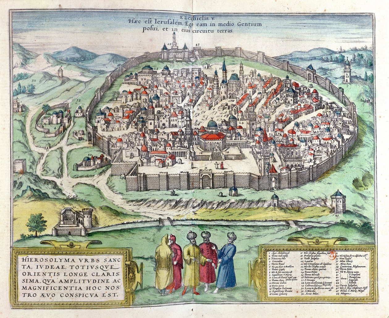 Utsikt over Jerusalem, fra Atlas 