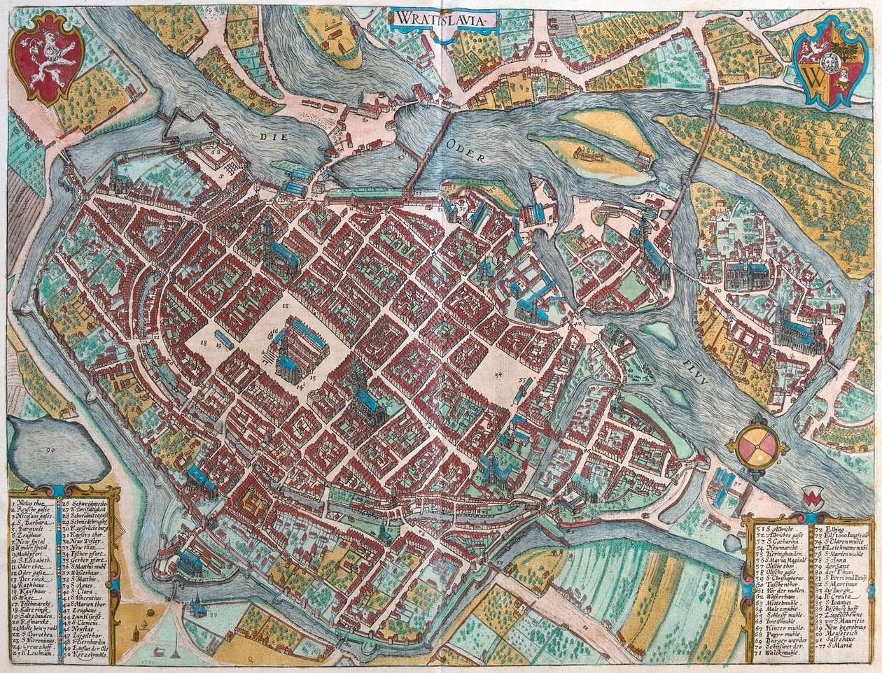 Wroclaw, Polen av Franz Hogenberg