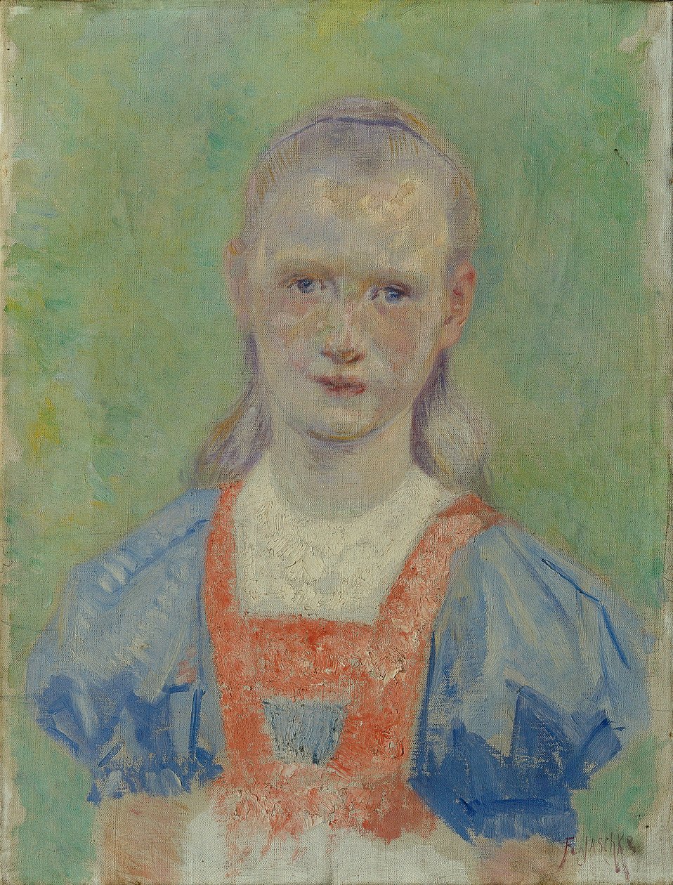 portrett av en jente av Franz Jaschke