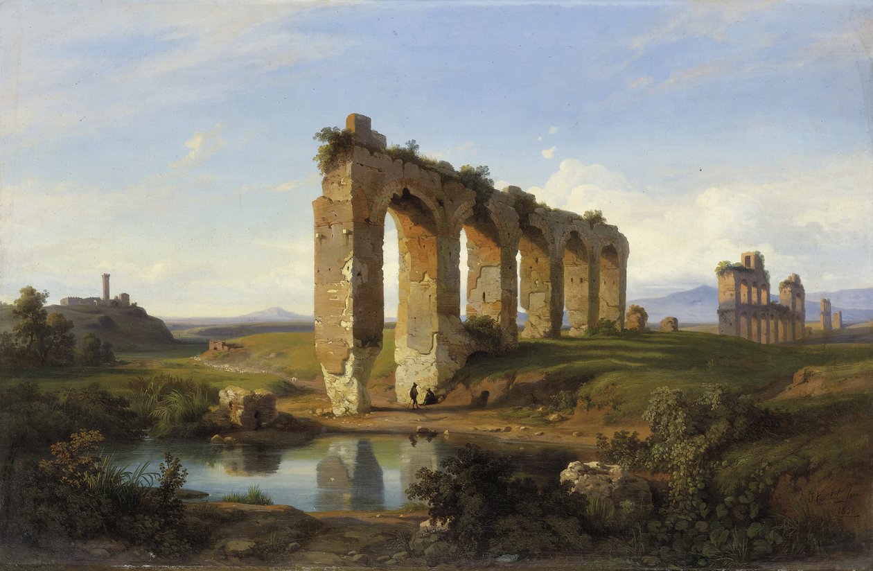Claudio-akvedukten, 1850 av Franz Jnr Knebel