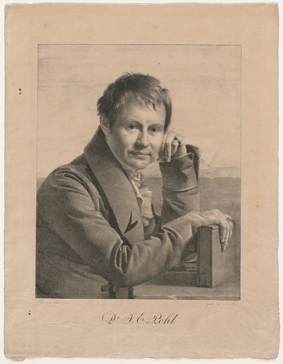 Portrett av Dr. FE Pohl, 1825. av Franz Kadlich