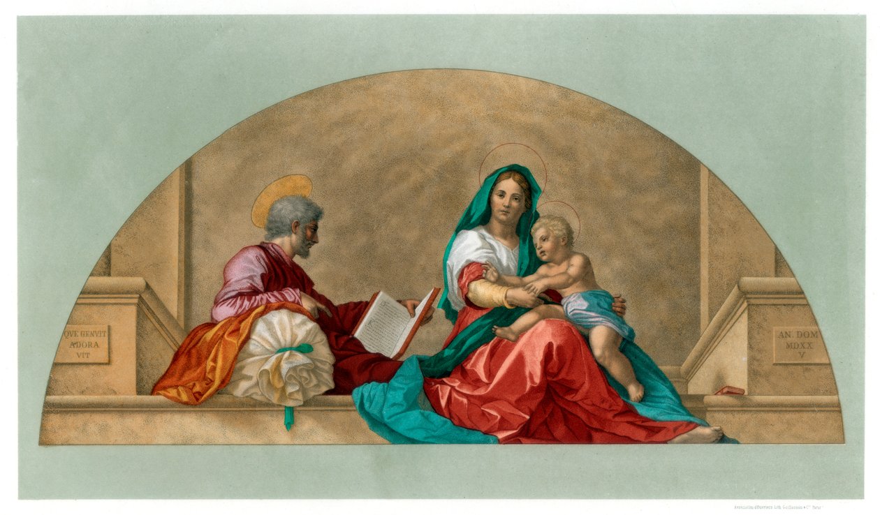 Madonna del Sack Madonna med sekken, 1525 1870 av Franz Kellerhoven