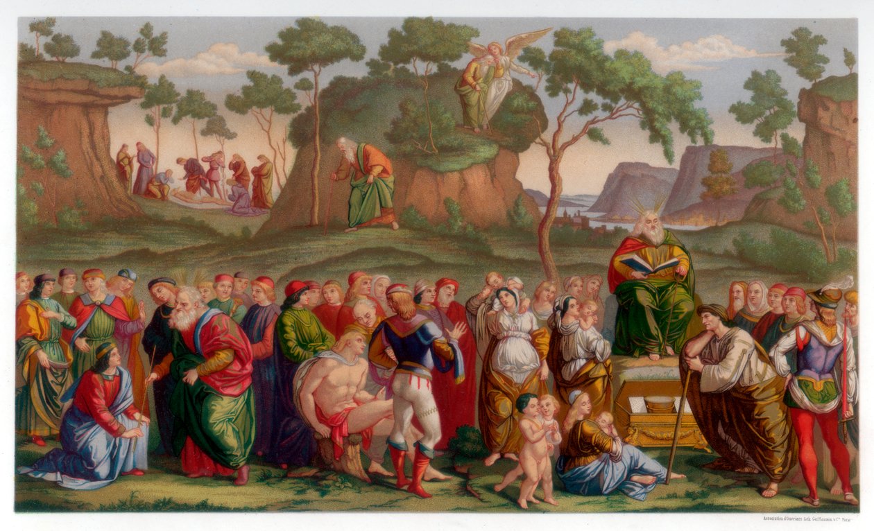 Moses testamente og død, 1481-1482 1870 av Franz Kellerhoven