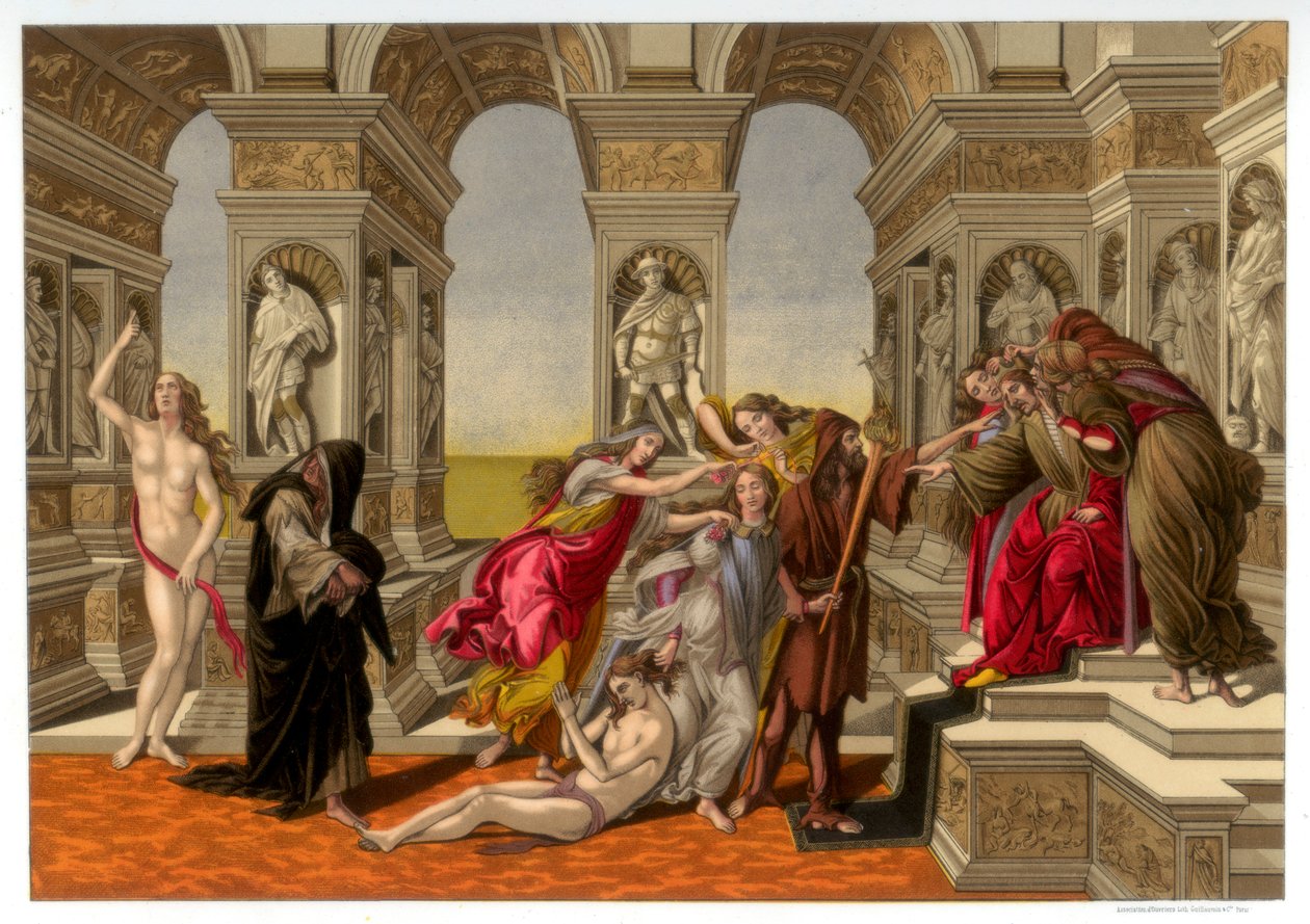 The Calumny of Apelles, 1494-1495 1870 av Franz Kellerhoven