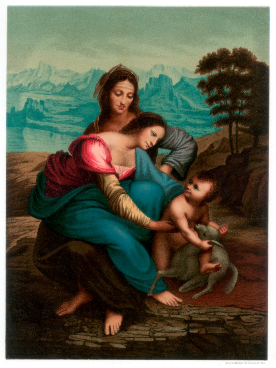 Jomfruen og barnet med St Anne, c1510 1870 av Franz Kellerhoven