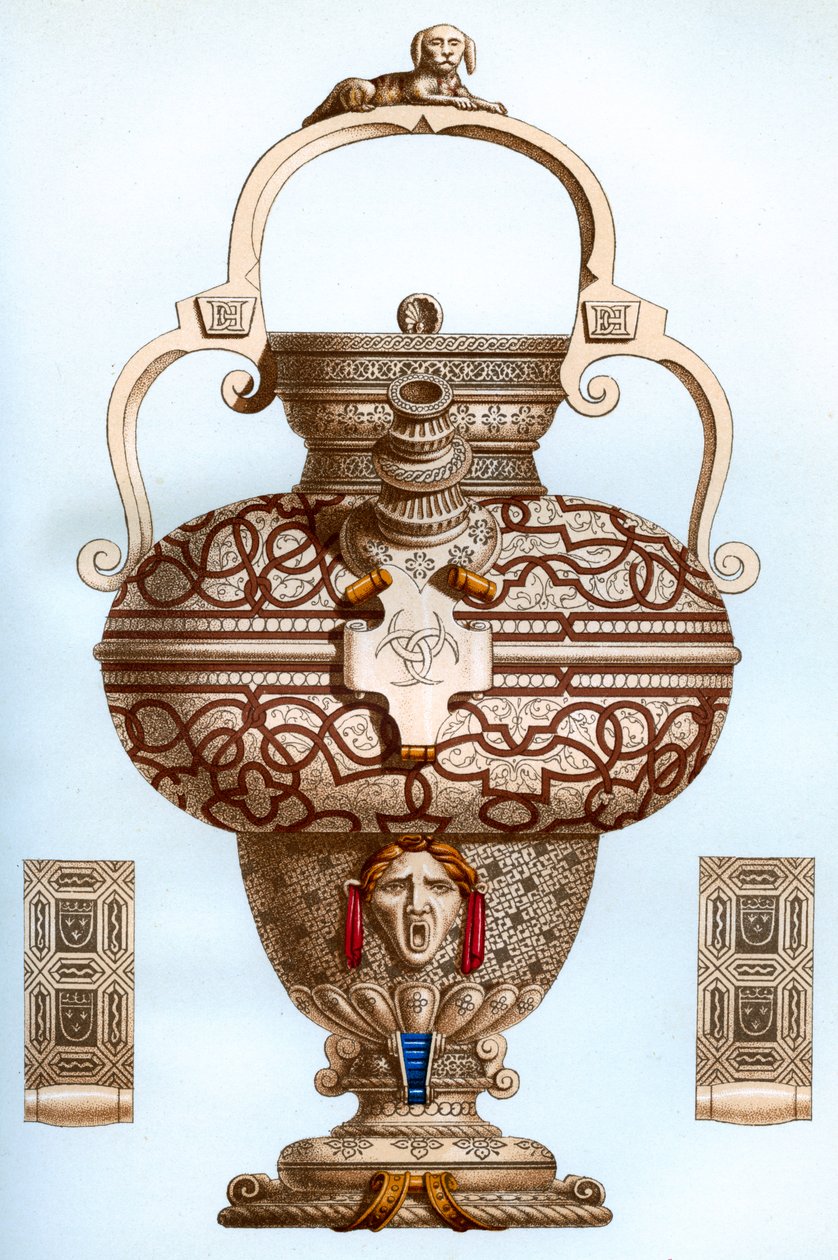 Fartøy av Henri II ware, 1500-tallet, 1870. av Franz Kellerhoven
