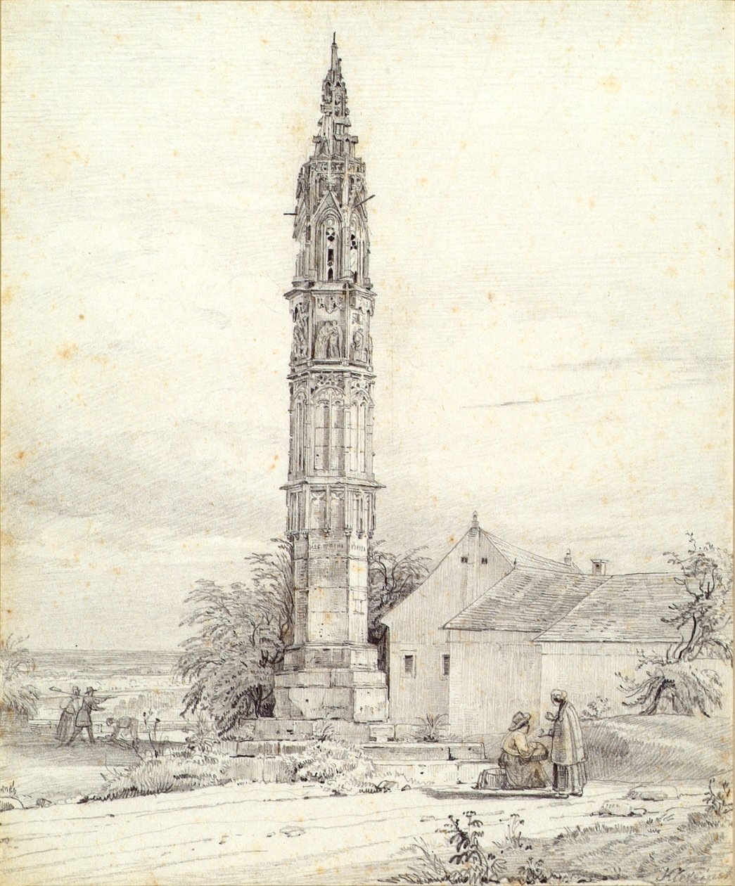 Det "Evige Lyset", pestsøylen, i Klosterneuburg av Franz Kletzinsky