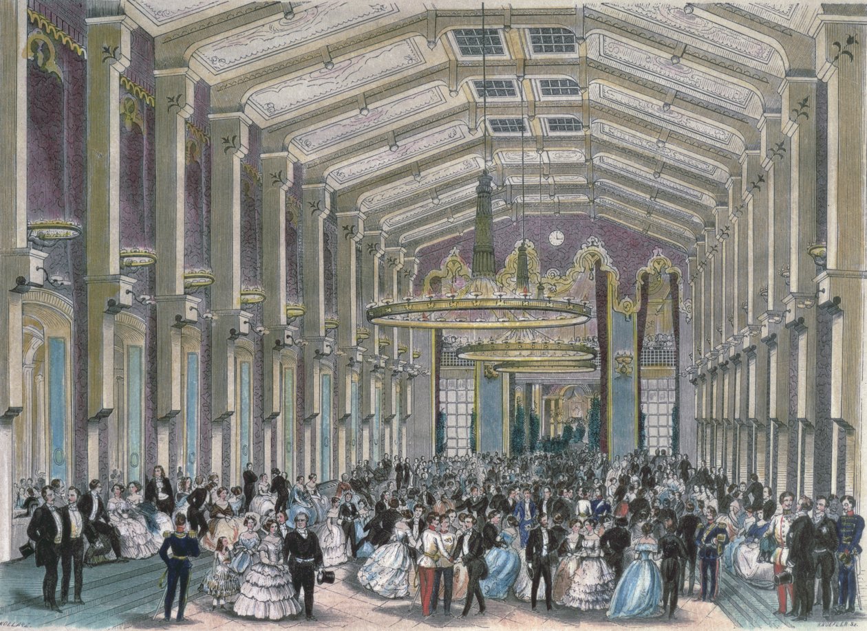 Sophien-Bad-Saal, et baneball i Hofburg-palasset, Wien av Franz Kollarz