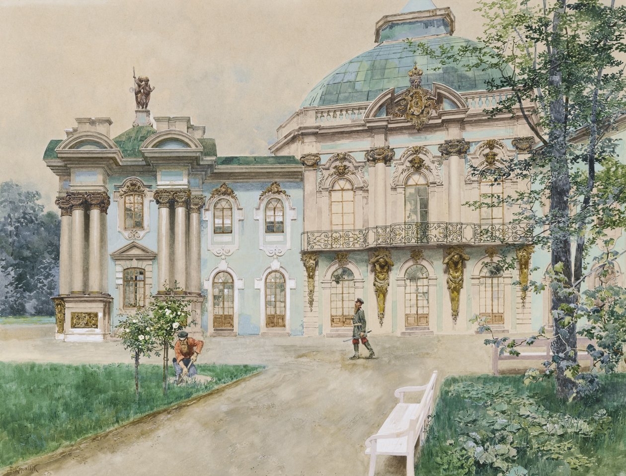 Tsarskoye Selo, 1898 av Franz Kopallik