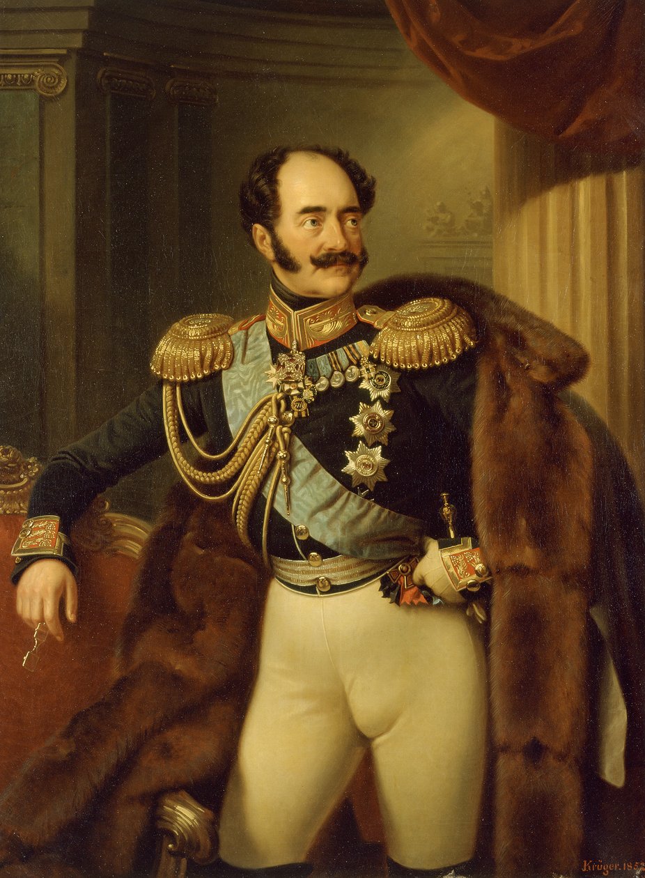 Portrett av grev Adlerberg av Franz Krüger