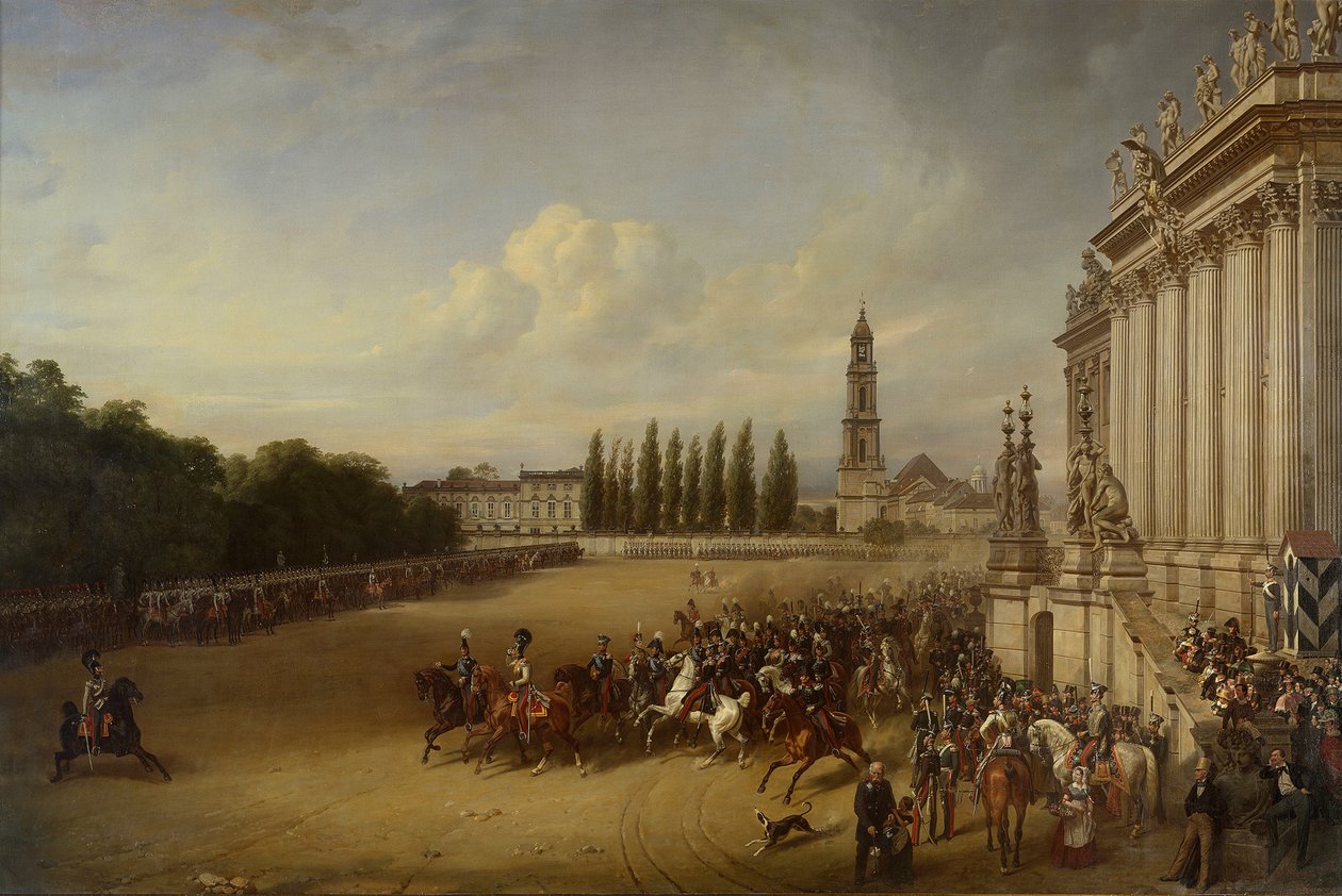 Parade i Potsdam i året 1817 av Franz Krüger