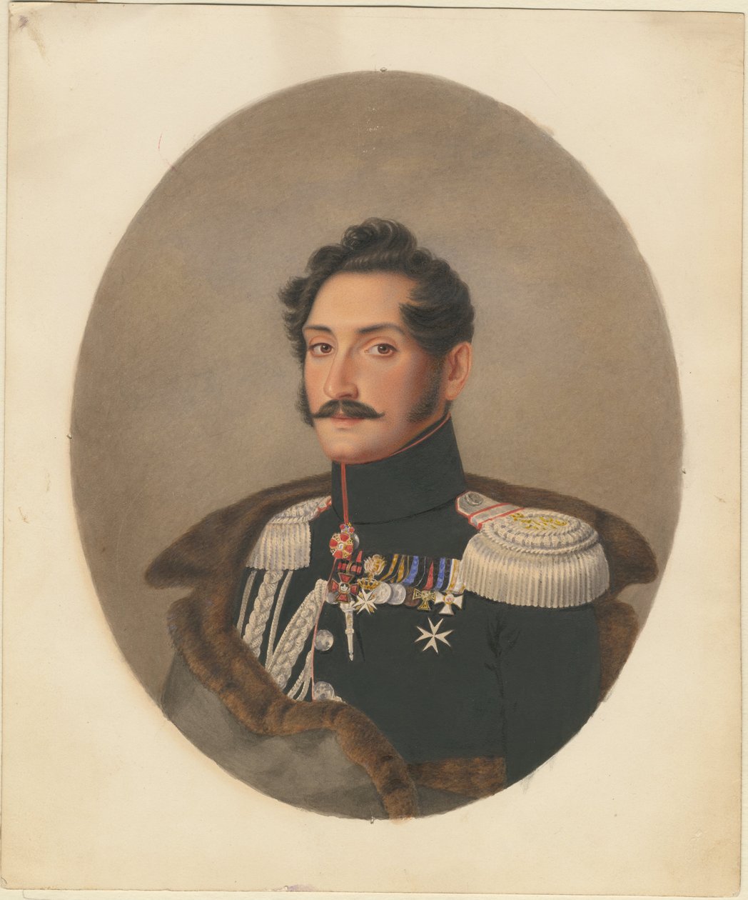 Portrett av grev Alexey Fyodorovich Orlov 1787-1862 av Franz Krüger