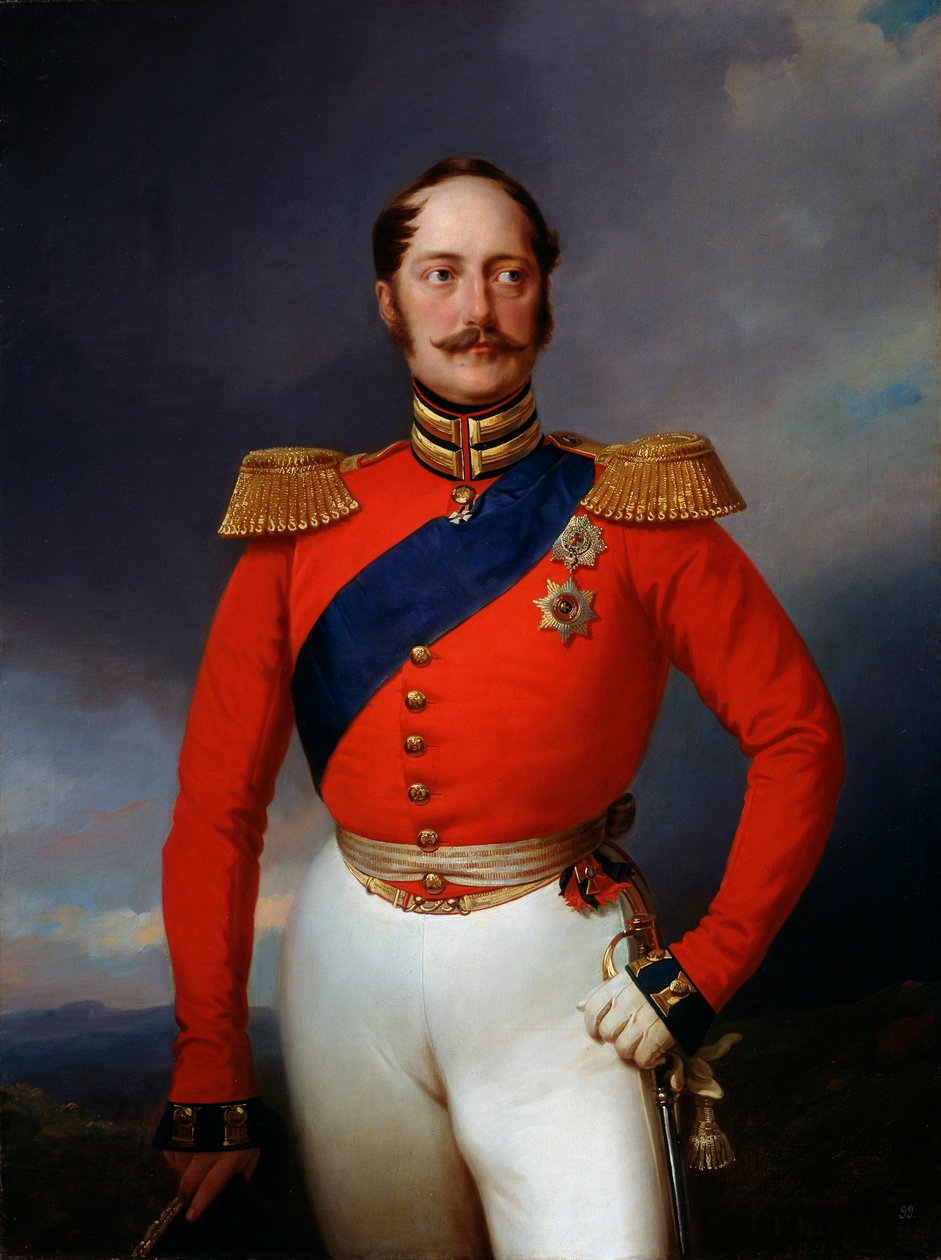 Portrett av keiser Nicholas I, 1796-1855, 1847. av Franz Krüger