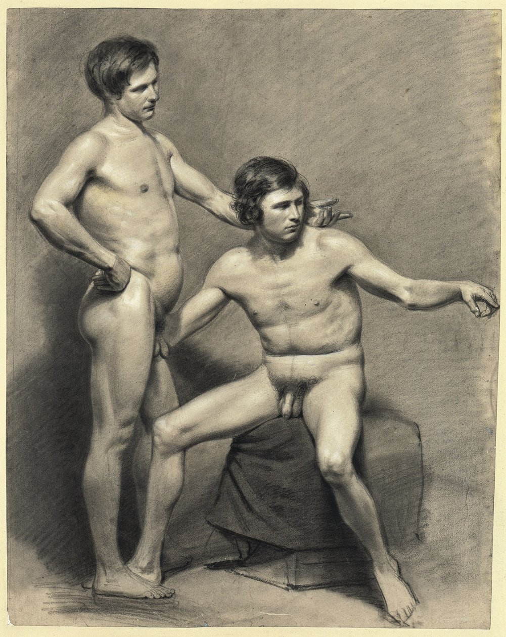 To mannlige nakenbilder av Franz Krüger
