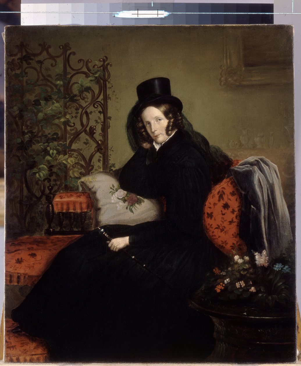 Portrett av keiserinne Alexandra Fedorovna (nee Charlotte av Preussen av Franz Krüger