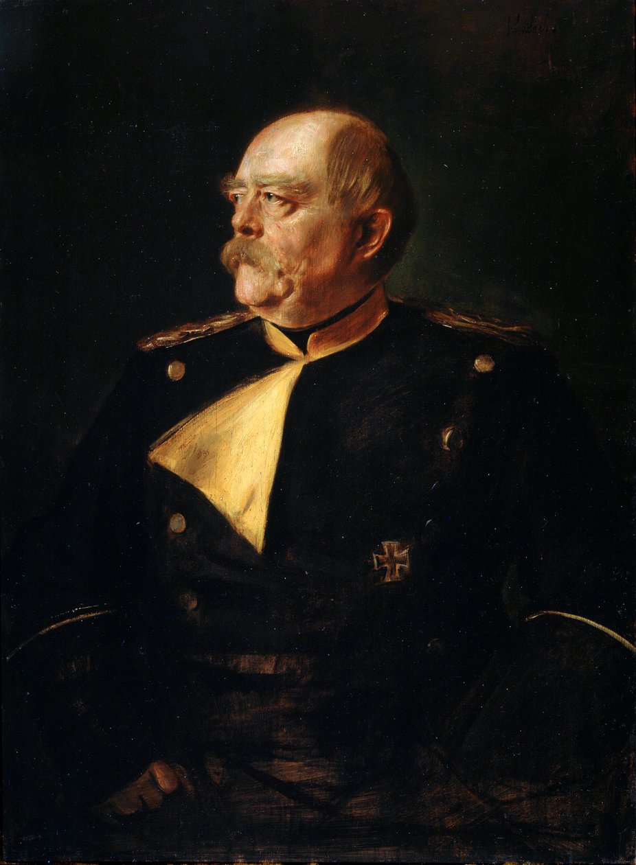 Portrett av kansler Otto von Bismarck i uniform