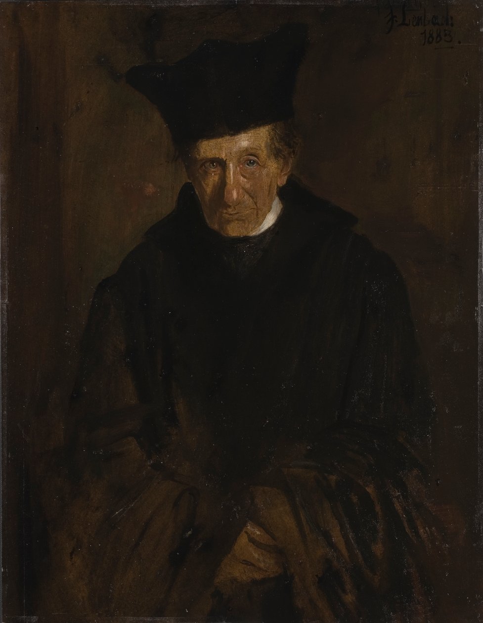Portrett av Ignaz von Dollinger 1799-1890, 1883. av Franz von Lenbach