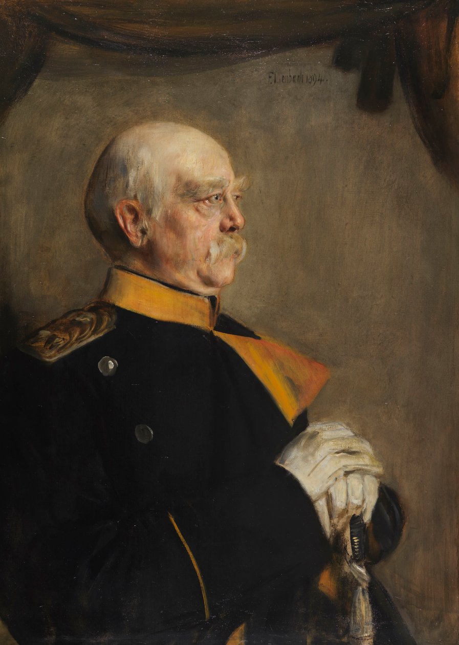 Portrett av Otto von Bismarck 1815-1898, 1894. av Franz von Lenbach
