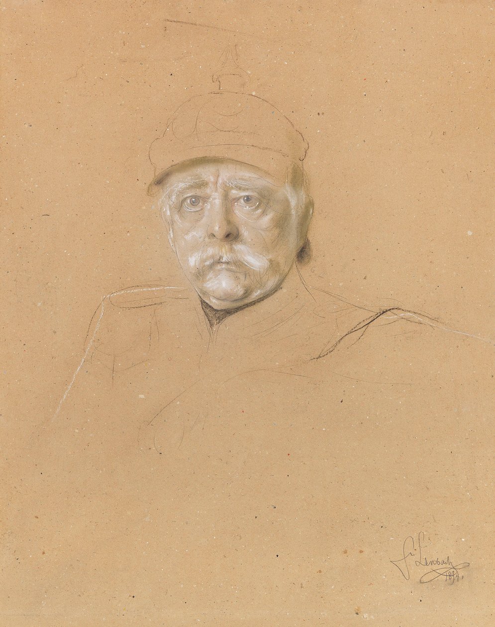 Portrett av Otto von Bismarck 1815-1898, 1894. av Franz von Lenbach