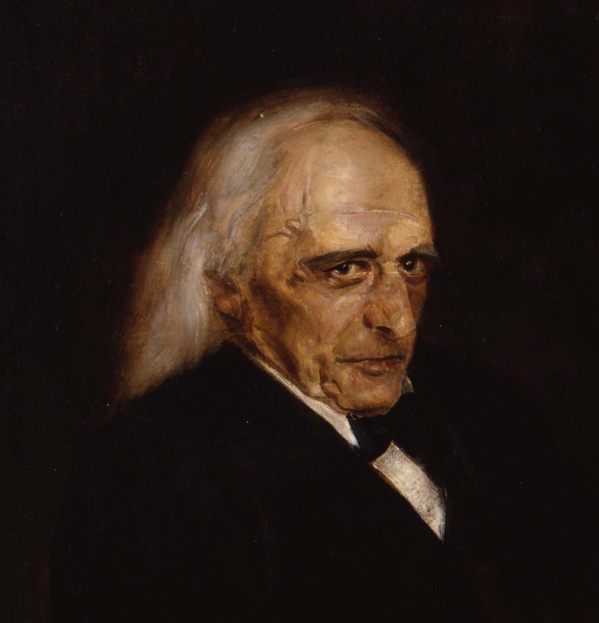 Portrett av Theodor Mommsen 1817-1903 Detalj, 1897 av Franz von Lenbach